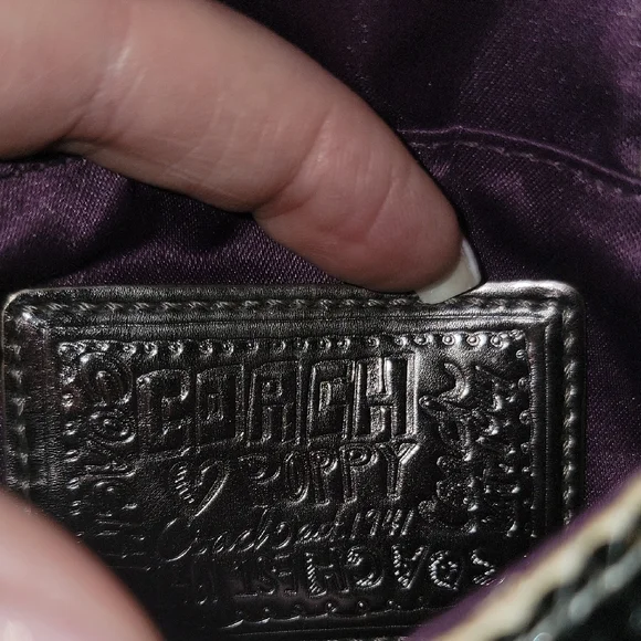 Coach Poppy Limited Edition Silver Sequin Micro Bag - Picture 13 of 16